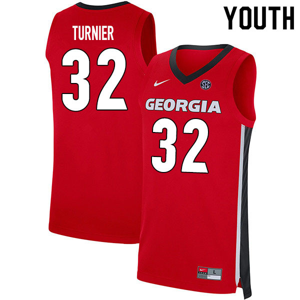 2020 Youth #32 Stan Turnier Georgia Bulldogs College Basketball Jerseys Sale-Red - Click Image to Close